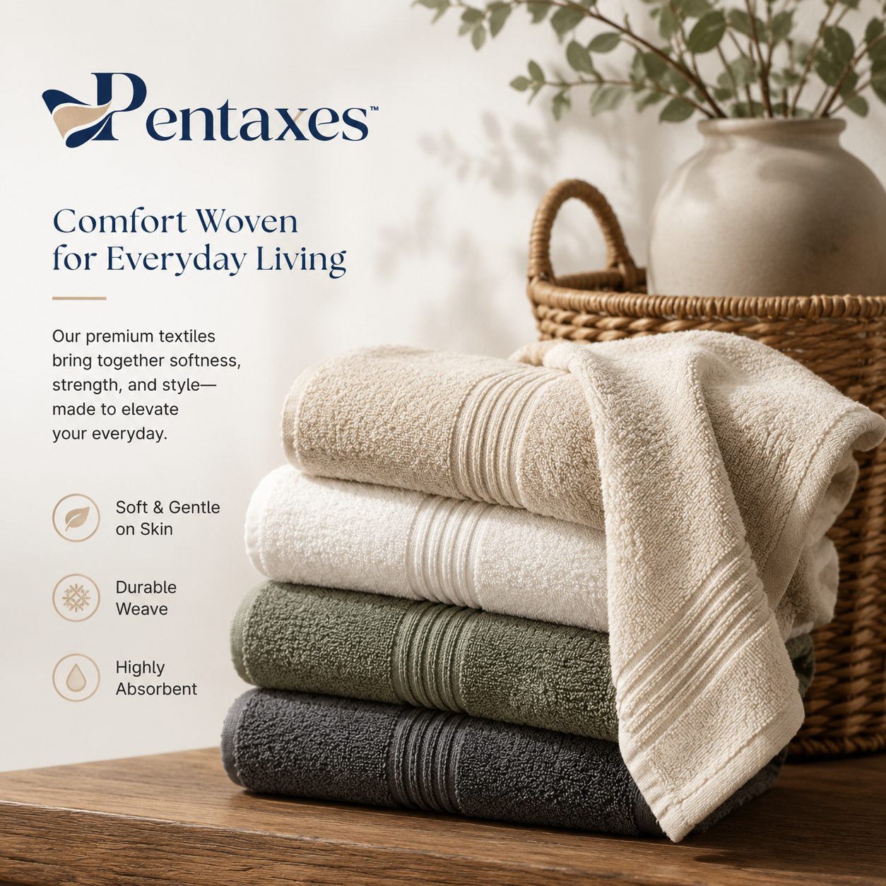 Pentaxes™ PureTouch Premium Bath Towel Collection